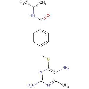 90072-40-5  Benzamide,4-[[(2,5-diamino-6-methyl-4-pyrimidinyl)thio]methyl]-N-(1-methylethyl)-