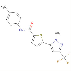 900865-52-3  2-Thiophenecarboxamide,N-(4-methylphenyl)-5-[1-methyl-3-(trifluoromethyl)-1H-pyrazol-5-yl]-