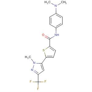 900865-53-4  2-Thiophenecarboxamide,N-[4-(dimethylamino)phenyl]-5-[1-methyl-3-(trifluoromethyl)-1H-pyrazol-5-yl]-