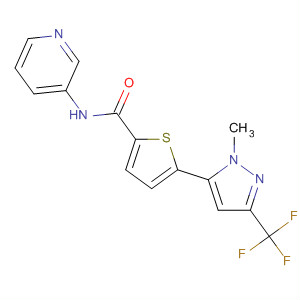 900865-55-6  2-Thiophenecarboxamide,5-[1-methyl-3-(trifluoromethyl)-1H-pyrazol-5-yl]-N-3-pyridinyl-