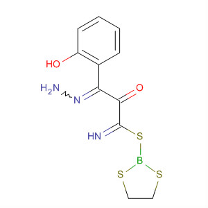 90101-02-3  Ethanone, 1-(2-hydroxyphenyl)-,[(1,3,2-dithiaborolan-2-ylthio)iminomethyl]hydrazone