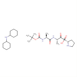 90105-44-5  L-Proline, 1-[N-[N-[(1,1-dimethylethoxy)carbonyl]-L-alanyl]-L-alanyl]-,compd. with N-cyclohexylcyclohexanamine (1:1)