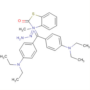 90120-94-8  2(3H)-Benzothiazolone, 3-methyl-,[bis[4-(diethylamino)phenyl]methylene]hydrazone