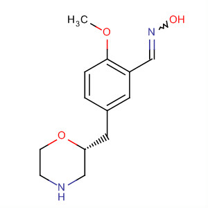 901233-23-6  Benzaldehyde, 2-methoxy-5-[(2R)-2-morpholinylmethyl]-, oxime