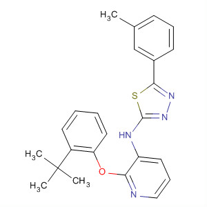 901301-11-9  3-Pyridinamine,2-[2-(1,1-dimethylethyl)phenoxy]-N-[5-(3-methylphenyl)-1,3,4-thiadiazol-2-yl]-