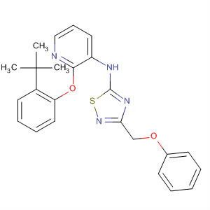 901302-62-3  3-Pyridinamine,2-[2-(1,1-dimethylethyl)phenoxy]-N-[3-(phenoxymethyl)-1,2,4-thiadiazol-5-yl]-
