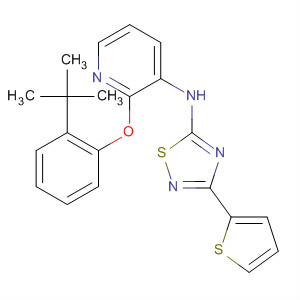 901302-64-5  3-Pyridinamine,2-[2-(1,1-dimethylethyl)phenoxy]-N-[3-(2-thienyl)-1,2,4-thiadiazol-5-yl]-