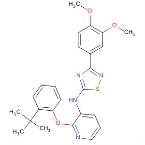 901302-87-2  3-Pyridinamine,N-[3-(3,4-dimethoxyphenyl)-1,2,4-thiadiazol-5-yl]-2-[2-(1,1-dimethylethyl)phenoxy]-