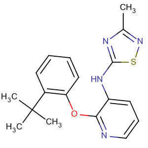 901302-89-4  3-Pyridinamine,2-[2-(1,1-dimethylethyl)phenoxy]-N-(3-methyl-1,2,4-thiadiazol-5-yl)-