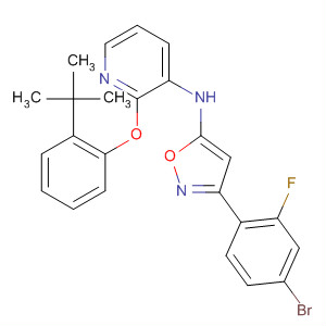 901303-10-4  3-Pyridinamine,N-[3-(4-bromo-2-fluorophenyl)-5-isoxazolyl]-2-[2-(1,1-dimethylethyl)phenoxy]-