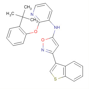 901303-23-9  3-Pyridinamine,N-(3-benzo[b]thien-3-yl-5-isoxazolyl)-2-[2-(1,1-dimethylethyl)phenoxy]-