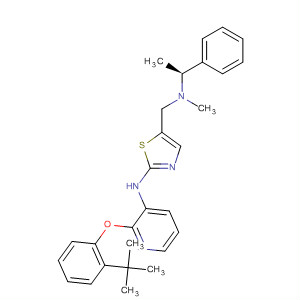 901305-07-5  3-Pyridinamine,2-[2-(1,1-dimethylethyl)phenoxy]-N-[5-[[methyl[(1S)-1-phenylethyl]amino]methyl]-2-thiazolyl]-