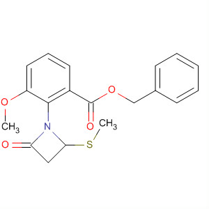 90136-88-2  Benzoic acid, 3-methoxy-2-[2-(methylthio)-4-oxo-1-azetidinyl]-,phenylmethyl ester