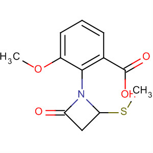 90136-90-6  Benzoic acid, 3-methoxy-2-[2-(methylthio)-4-oxo-1-azetidinyl]-