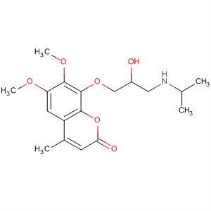 90138-64-0  2H-1-Benzopyran-2-one,8-[2-hydroxy-3-[(1-methylethyl)amino]propoxy]-6,7-dimethoxy-4-methyl-