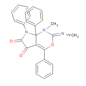 90140-41-3  Pyrrolo[2,3-d][1,3]oxazine-5,6-dione,1,2,7,7a-tetrahydro-1-methyl-2-(methylimino)-4,7,7a-triphenyl-
