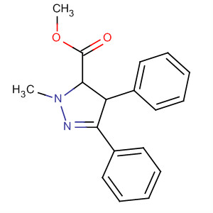 90145-27-0  1H-Pyrazole-5-carboxylic acid, 4,5-dihydro-1-methyl-3,4-diphenyl-,methyl ester, trans-