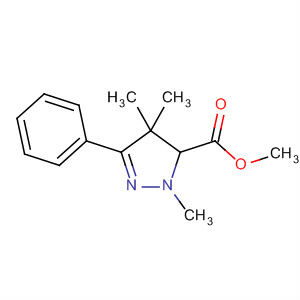 90145-31-6  1H-Pyrazole-5-carboxylic acid, 4,5-dihydro-1,4,4-trimethyl-3-phenyl-,methyl ester