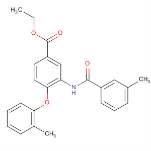 90158-56-8  Benzoic acid, 3-[(3-methylbenzoyl)amino]-4-(2-methylphenoxy)-, ethylester