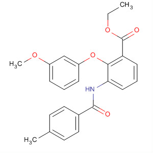 90158-58-0  Benzoic acid, 2-(3-methoxyphenoxy)-3-[(4-methylbenzoyl)amino]-, ethylester