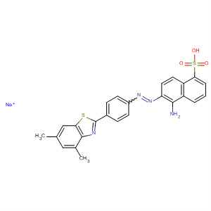 90163-69-2  1-Naphthalenesulfonic acid,5-amino-6-[[4-(4,6-dimethyl-2-benzothiazolyl)phenyl]azo]-, monosodiumsalt