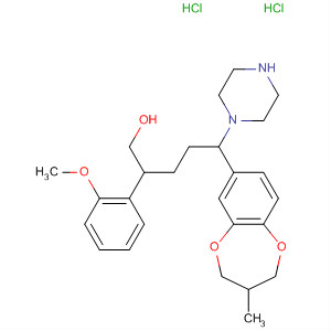 90180-62-4  1-Piperazinepentanol,a-(3,4-dihydro-3-methyl-2H-1,5-benzodioxepin-7-yl)-4-(2-methoxyphenyl)-, dihydrochloride