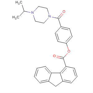 90186-36-0  9H-Fluorene-4-carboxylic acid,4-[[4-(1-methylethyl)-1-piperazinyl]carbonyl]phenyl ester