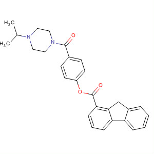 90186-37-1  9H-Fluorene-1-carboxylic acid,4-[[4-(1-methylethyl)-1-piperazinyl]carbonyl]phenyl ester