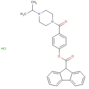 90209-89-5  9H-Fluorene-9-carboxylic acid,4-[[4-(1-methylethyl)-1-piperazinyl]carbonyl]phenyl ester,monohydrochloride