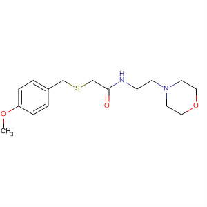 90212-91-2  Acetamide, 2-[[(4-methoxyphenyl)methyl]thio]-N-[2-(4-morpholinyl)ethyl]-