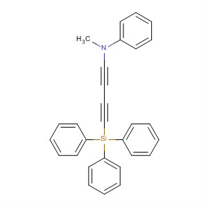 90235-48-6  Benzenamine, N-methyl-N-[4-(triphenylsilyl)-1,3-butadiynyl]-