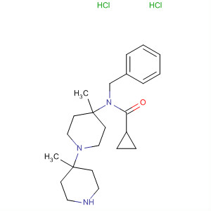 902473-08-9  Cyclopropanecarboxamide,N-(4,4'-dimethyl[1,4'-bipiperidin]-4-yl)-N-(phenylmethyl)-,dihydrochloride