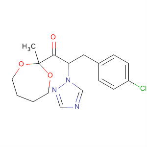 90258-03-0  1-Propanone,3-(4-chlorophenyl)-1-(2-methyl-1,3-dioxepan-2-yl)-2-(1H-1,2,4-triazol-1-yl)-
