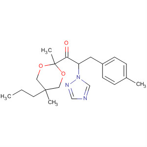 90258-14-3  1-Propanone,1-(2,5-dimethyl-5-propyl-1,3-dioxan-2-yl)-3-(4-methylphenyl)-2-(1H-1,2,4-triazol-1-yl)-