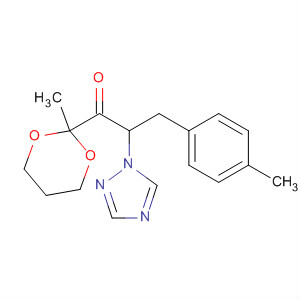 90258-49-4  1-Propanone,1-(2-methyl-1,3-dioxan-2-yl)-3-(4-methylphenyl)-2-(1H-1,2,4-triazol-1-yl)-