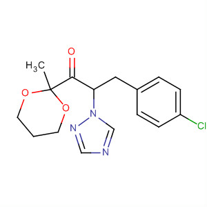 90258-50-7  1-Propanone,3-(4-chlorophenyl)-1-(2-methyl-1,3-dioxan-2-yl)-2-(1H-1,2,4-triazol-1-yl)-