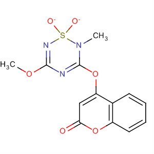 90258-88-1  2H-1-Benzopyran-2-one,4-[(5-methoxy-2-methyl-1,1-dioxido-2H-1,2,4,6-thiatriazin-3-yl)oxy]-