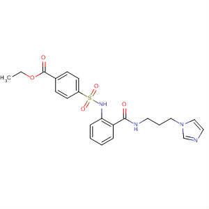 90259-86-2  Benzoic acid,4-[[[2-[[[3-(1H-imidazol-1-yl)propyl]amino]carbonyl]phenyl]amino]sulfonyl]-, ethyl ester