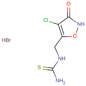 90278-38-9  Thiourea, [(4-chloro-2,3-dihydro-3-oxo-5-isoxazolyl)methyl]-,monohydrobromide