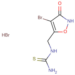 90278-39-0  Thiourea, [(4-bromo-2,3-dihydro-3-oxo-5-isoxazolyl)methyl]-,monohydrobromide