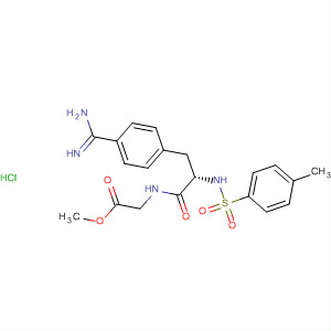 90282-12-5  Glycine,N-[4-(aminoiminomethyl)-N-[(4-methylphenyl)sulfonyl]phenylalanyl]-,methyl ester, monohydrochloride