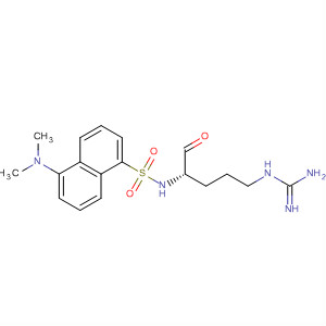 90282-84-1  1-Naphthalenesulfonamide,N-[4-[(aminoiminomethyl)amino]-1-formylbutyl]-5-(dimethylamino)-, (S)-