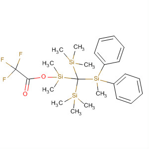 90284-48-3  Acetic acid, trifluoro-,dimethyl[(methyldiphenylsilyl)bis(trimethylsilyl)methyl]silyl ester