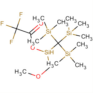 90297-80-6  Acetic acid, trifluoro-, methoxymethyl[tris(trimethylsilyl)methyl]silyl ester