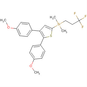 90298-11-6  Silane,[4,5-bis(4-methoxyphenyl)-2-thienyl]dimethyl(3,3,3-trifluoropropyl)-