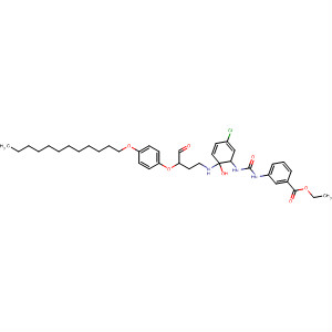 90298-41-2  Benzoic acid,3-[[[[5-chloro-4-[[2-[4-(dodecyloxy)phenoxy]-1-oxobutyl]amino]-2-hydroxyphenyl]amino]carbonyl]amino]-, ethyl ester