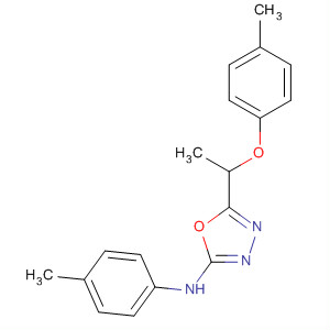 90300-09-7  1,3,4-Oxadiazol-2-amine,5-[1-(4-methylphenoxy)ethyl]-N-(4-methylphenyl)-