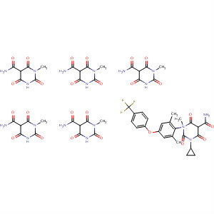 90300-35-9  5-Pyrimidinecarboxamide,1-cyclopropyl-N-[2,6-dimethyl-4-[4-(trifluoromethyl)phenoxy]phenyl]hexahydro-3-methyl-2,4,6-trioxo-