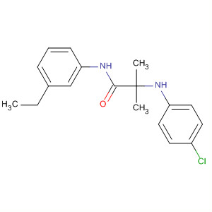 90304-76-0  Propanamide, 2-[(4-chlorophenyl)amino]-N-(3-ethylphenyl)-2-methyl-