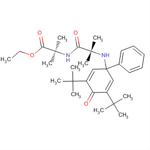 90315-77-8  Alanine,N-[N-[3,5-bis(1,1-dimethylethyl)-4-oxo-1-phenyl-2,5-cyclohexadien-1-yl]-2-methylalanyl]-2-methyl-, ethyl ester